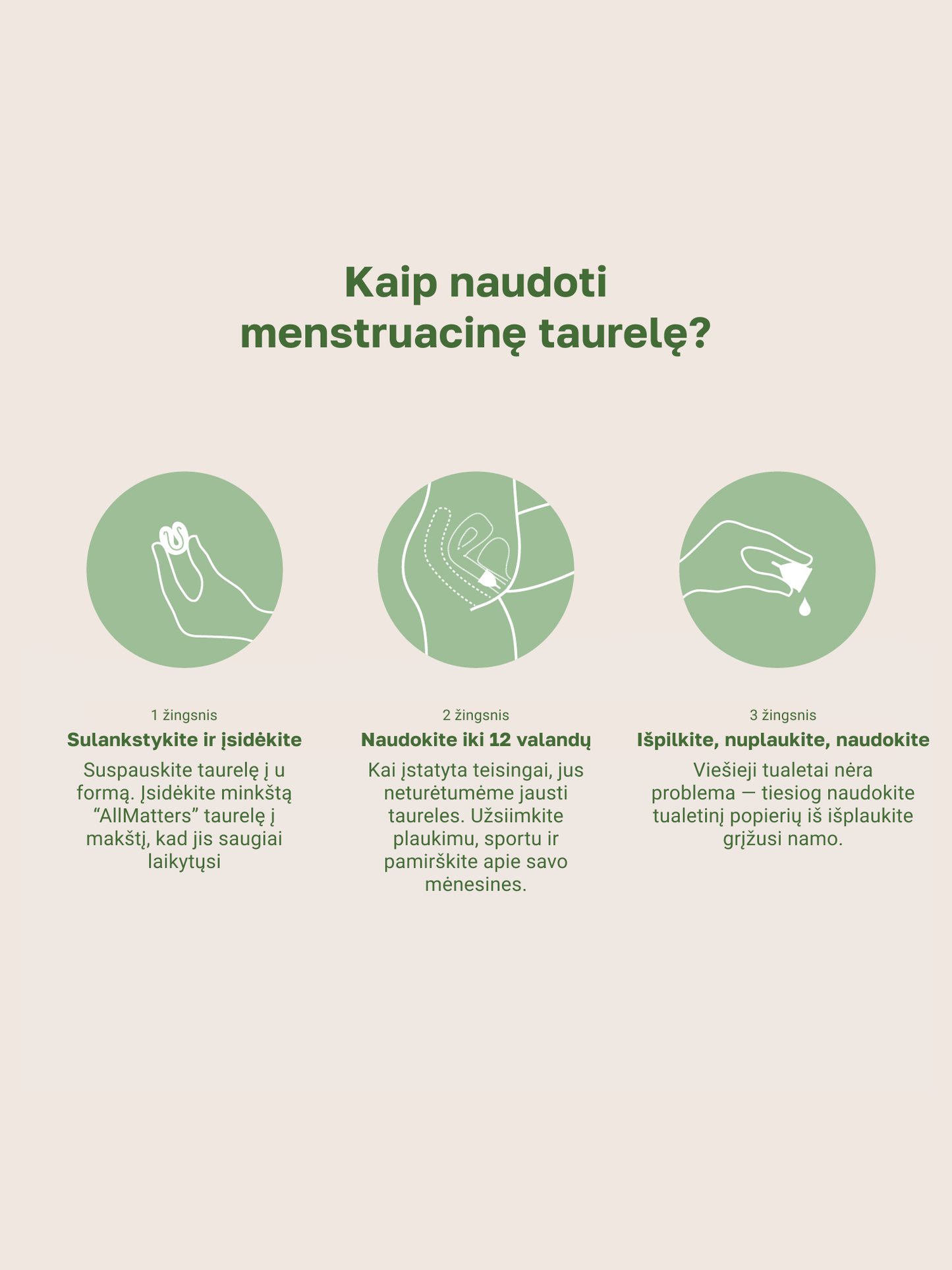 AllMatters taurelė menstruacijoms