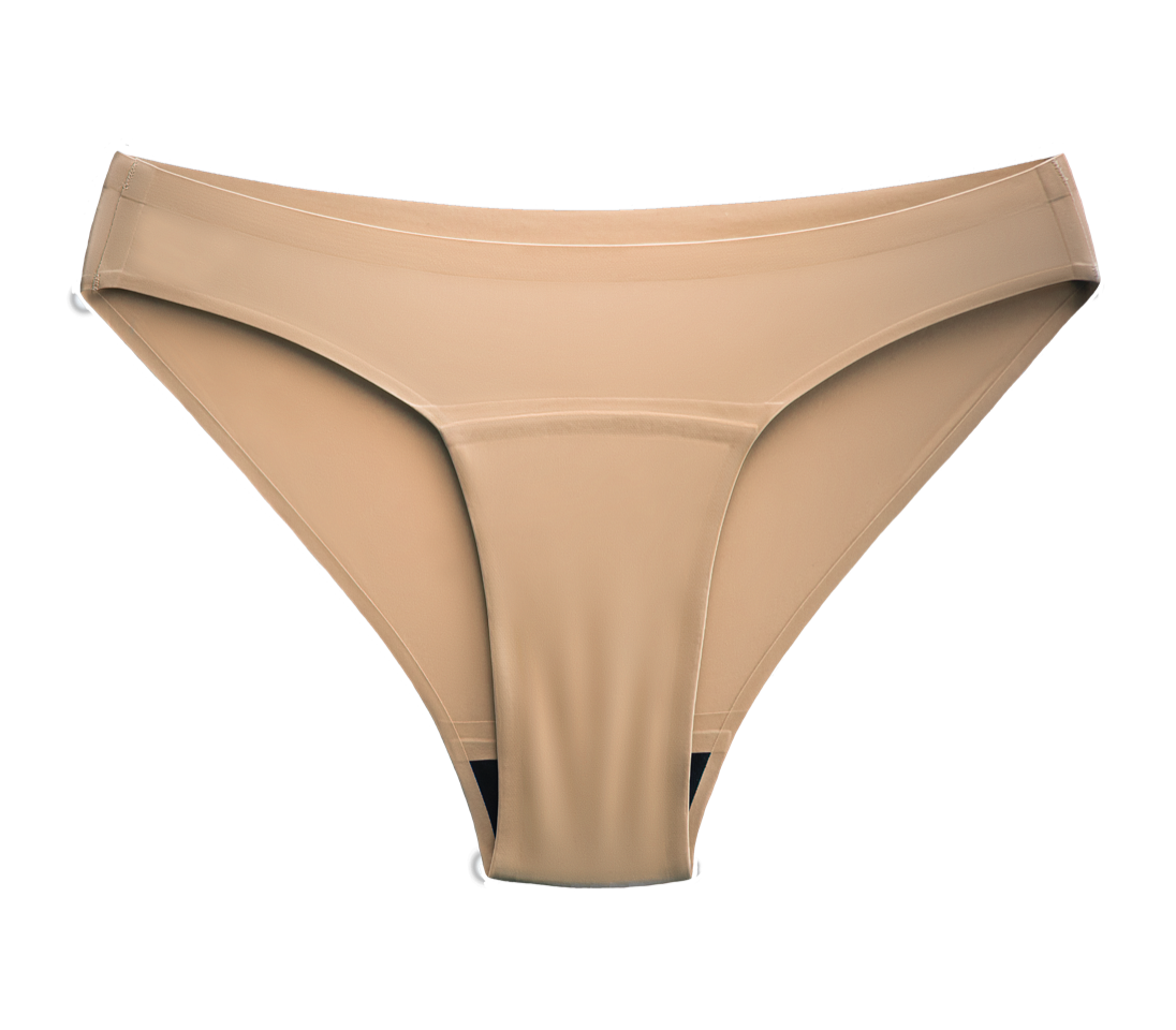 🩸🩸 FLUXIES besiūlės kelnaitės Bikini (negausiam kraujavimui, kūno spalvos)