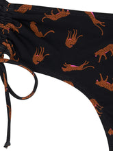 Įdėkite nuotrauką į Galerijos peržiūrą, 🩸🩸🩸🩸🩸🩸 MODIBODI maudymosi kelnaitės mergaitėms Tie Side Bikini Brief (gausiam kraujavimui / leopardo juoda)