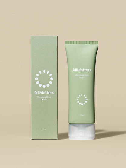 AllMatters prausiklis skirtas menstruacinems taurelėms, diskams bei intymiai higienai