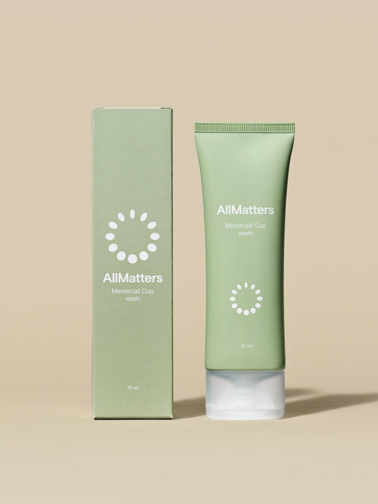 AllMatters prausiklis skirtas menstruacinems taurelėms, diskams bei intymiai higienai