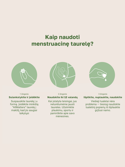 AllMatters taurelė menstruacijoms