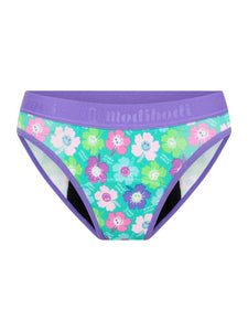 🩸🩸🩸🩸🩸🩸 MODIBODI Kelnaitės mergaitėms SmileyWorld® I Modibodi Hipster Bikini Super Overnight (ypatingai gausiam kraujavimui)