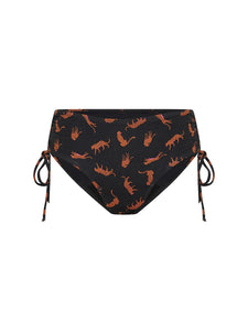 🩸🩸🩸🩸🩸🩸 MODIBODI maudymosi kelnaitės mergaitėms Tie Side Bikini Brief (gausiam kraujavimui / leopardo juoda)