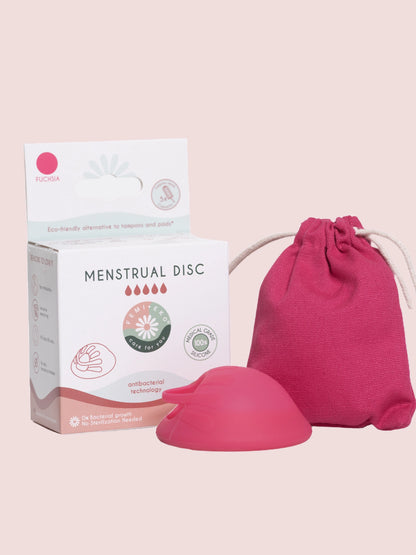Subtilus antibakterinis menstruacinis diskas