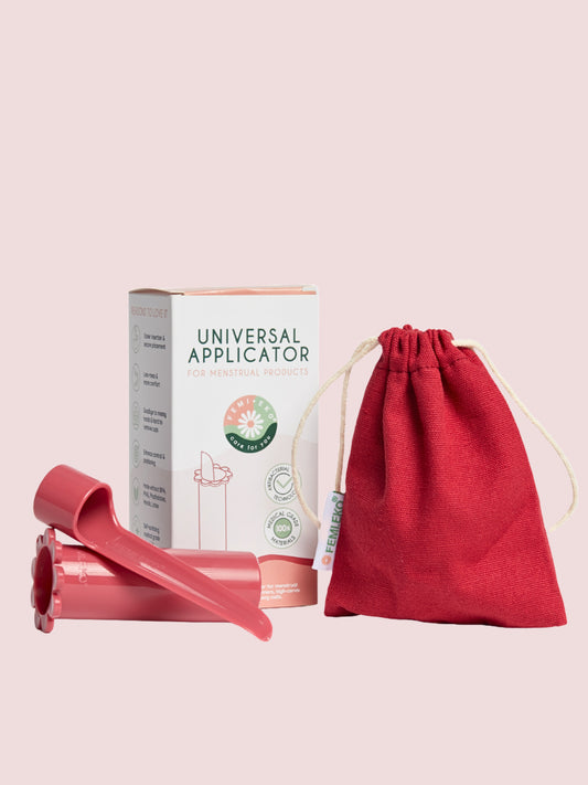 Femi.eko universalus aplikatorius menstruacijų priemonėms