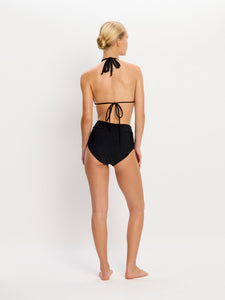 🩸🩸 MODIBODI - Maudymosi kelnaitės Hi-Waist Bikini Brief LM (vidutiniam kraujavimui / juodos spalvos)
