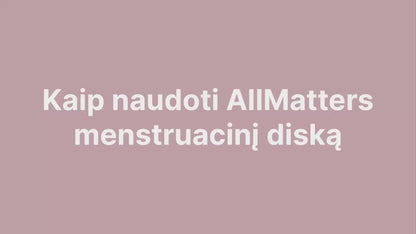 AllMatters diskas menstruacijoms