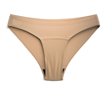 🩸🩸 FLUXIES besiūlės kelnaitės Bikini (negausiam kraujavimui, kūno spalvos)